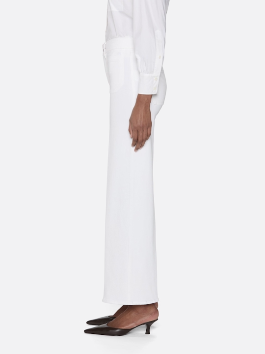 Le slim palazzo modernist pocket - white Jeans Frame