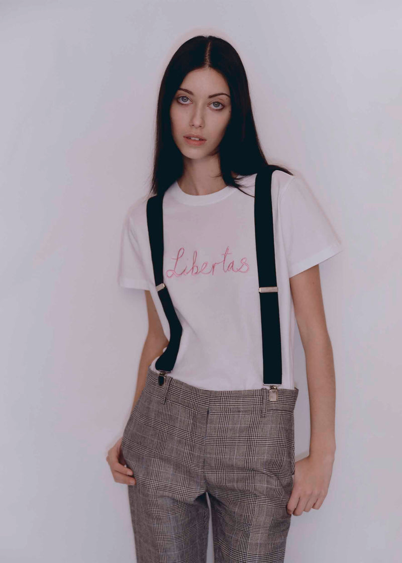 Libertas classic t-shirt - white T-shirts Bella Freud