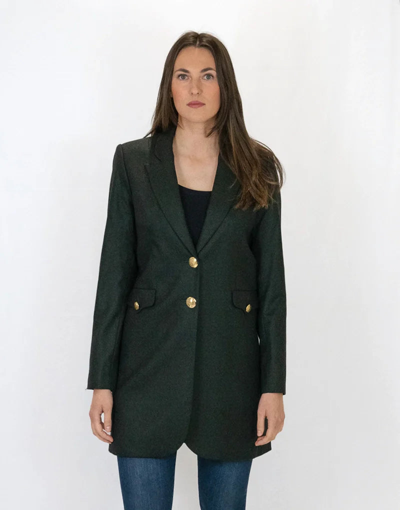 Longline blazer - forest green Blazers Bearco