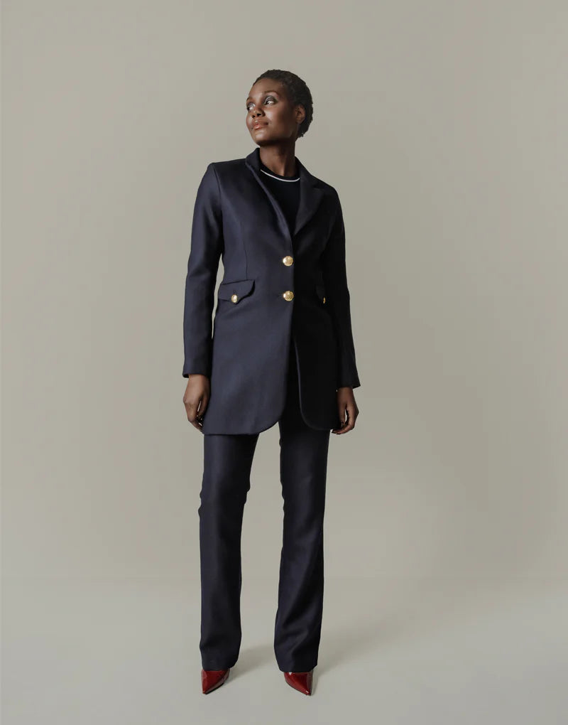 Longline blazer - navy loxley Blazers Bearco