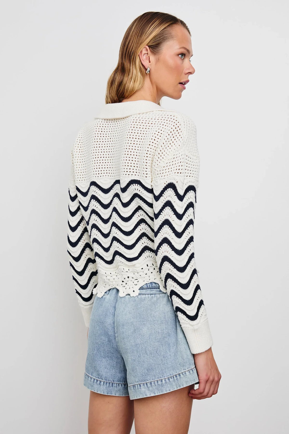 Louise sweater - wave stripe Sweater Rails