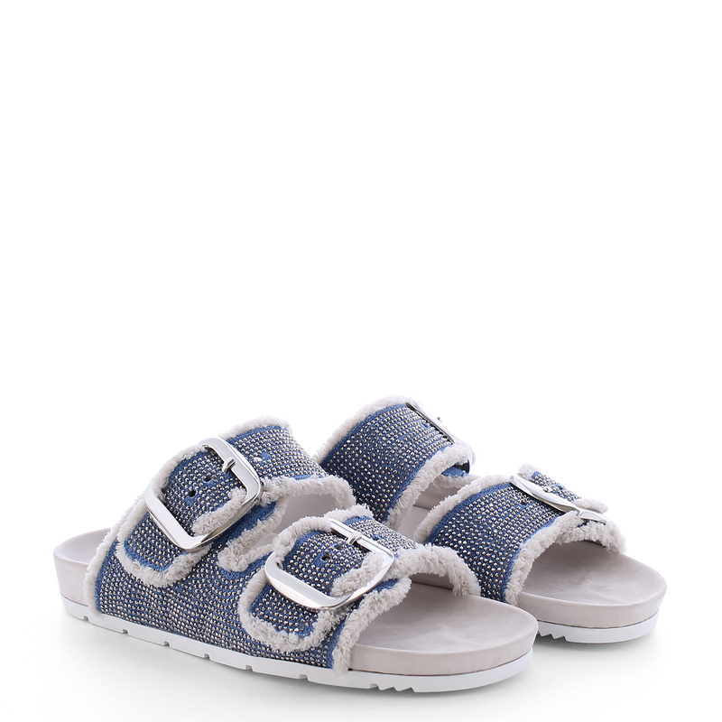 Love sandal blue/ivory sw Shoe Kennel & Schmenger