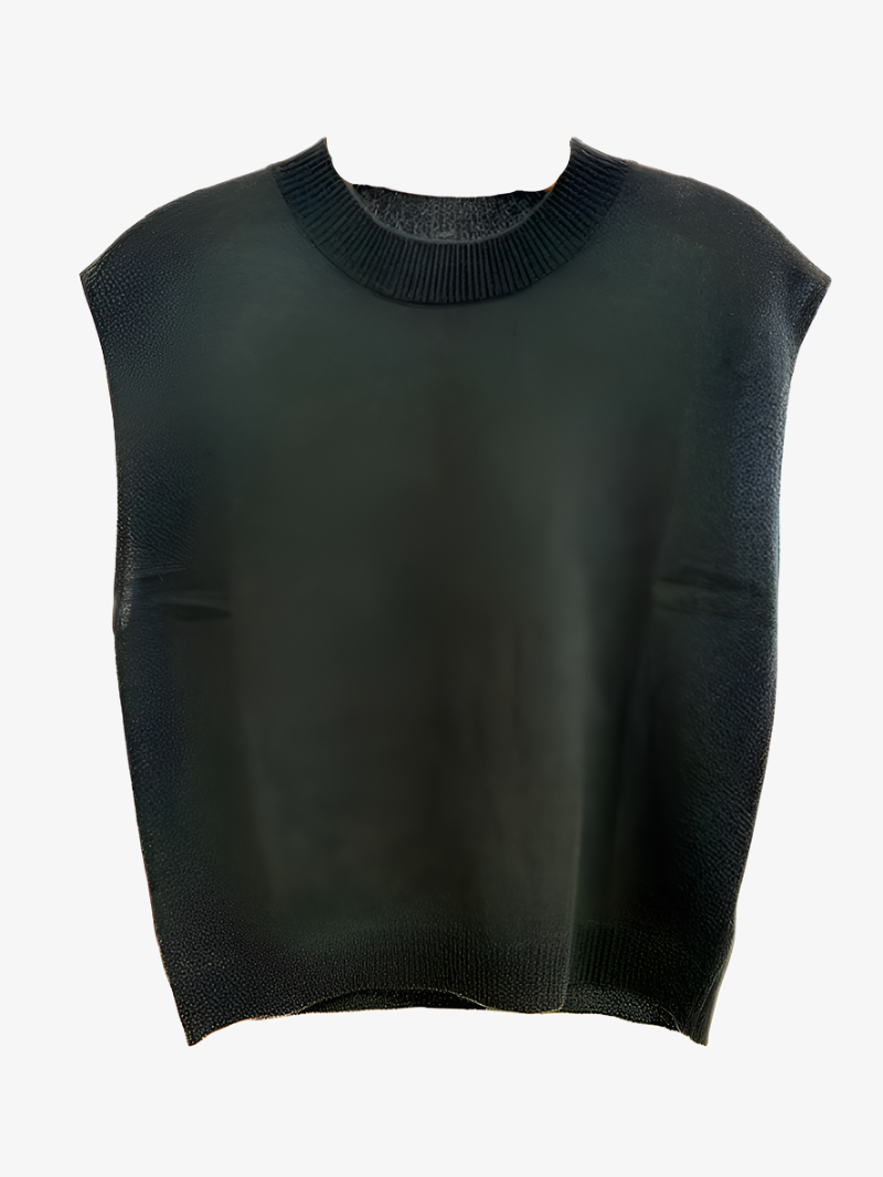 Lucca crew neck tank - khaki Tops COLORUSH