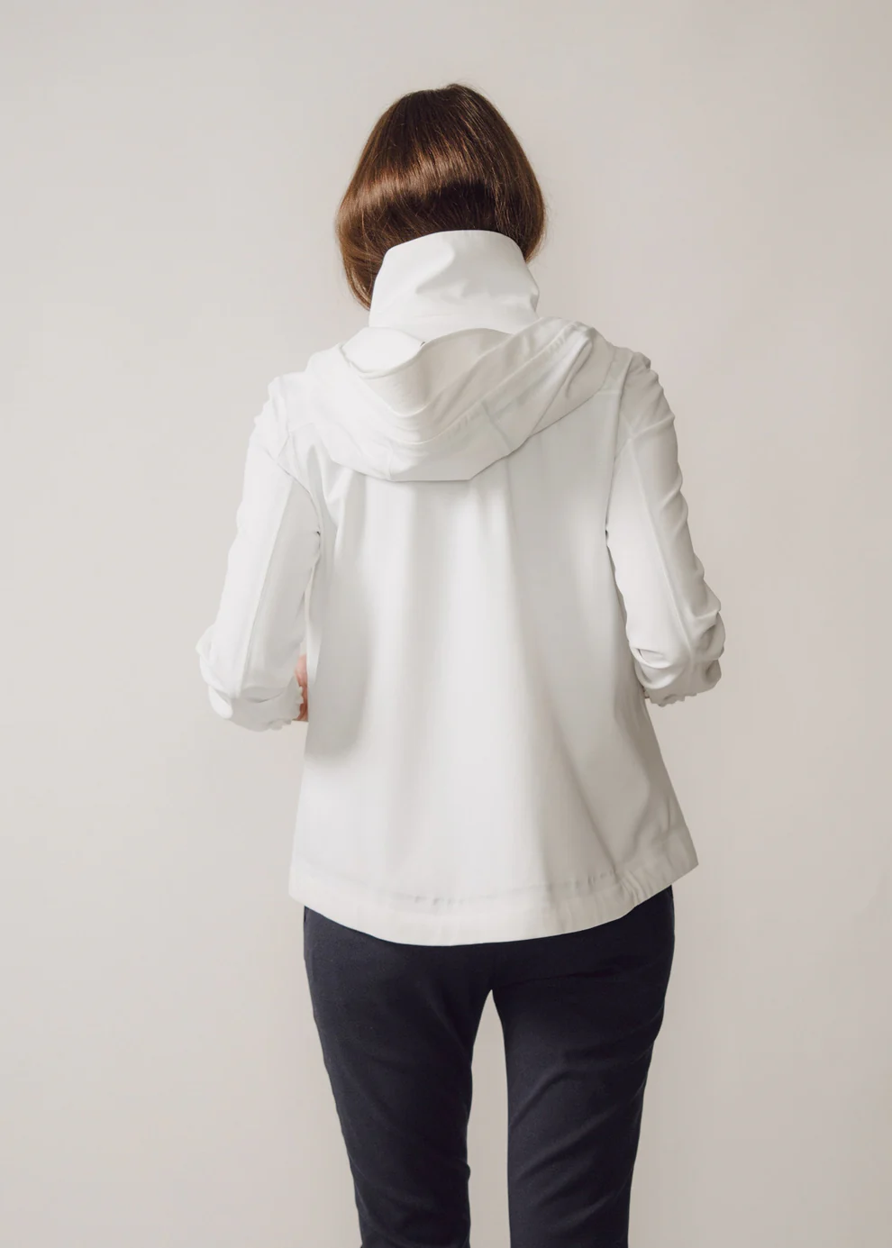 Luisa technical raincoat - white Rain Jackets BEIRA