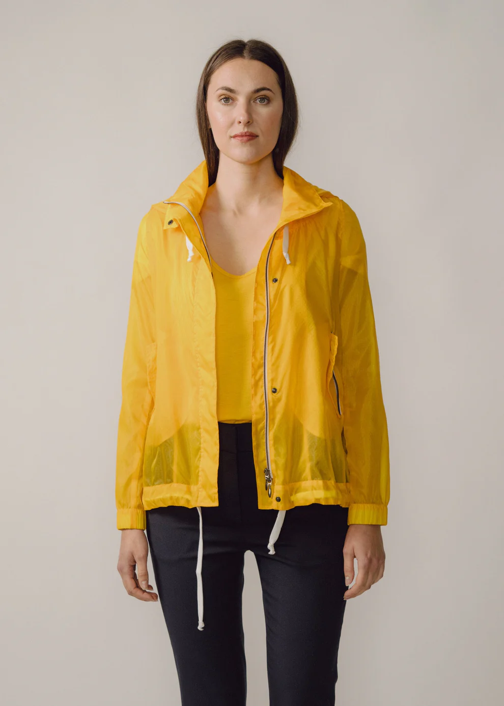 Luisa water repellent jacket yellow BEIRA Rain Jackets Pampas