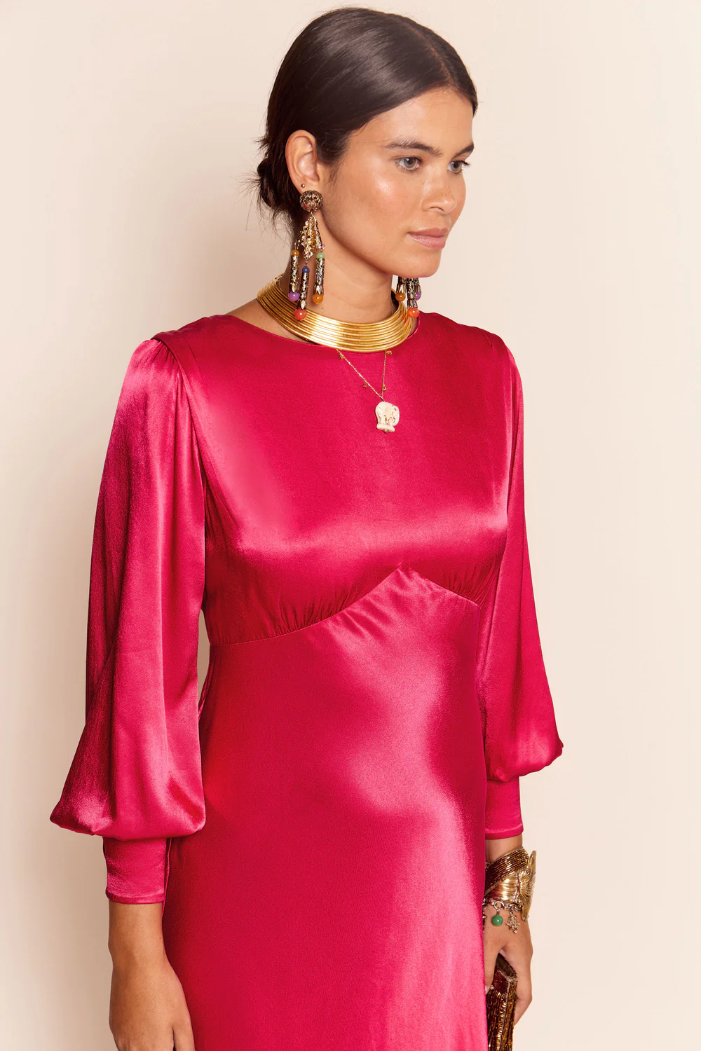 Marni dress - raspberry Dresses RIXO