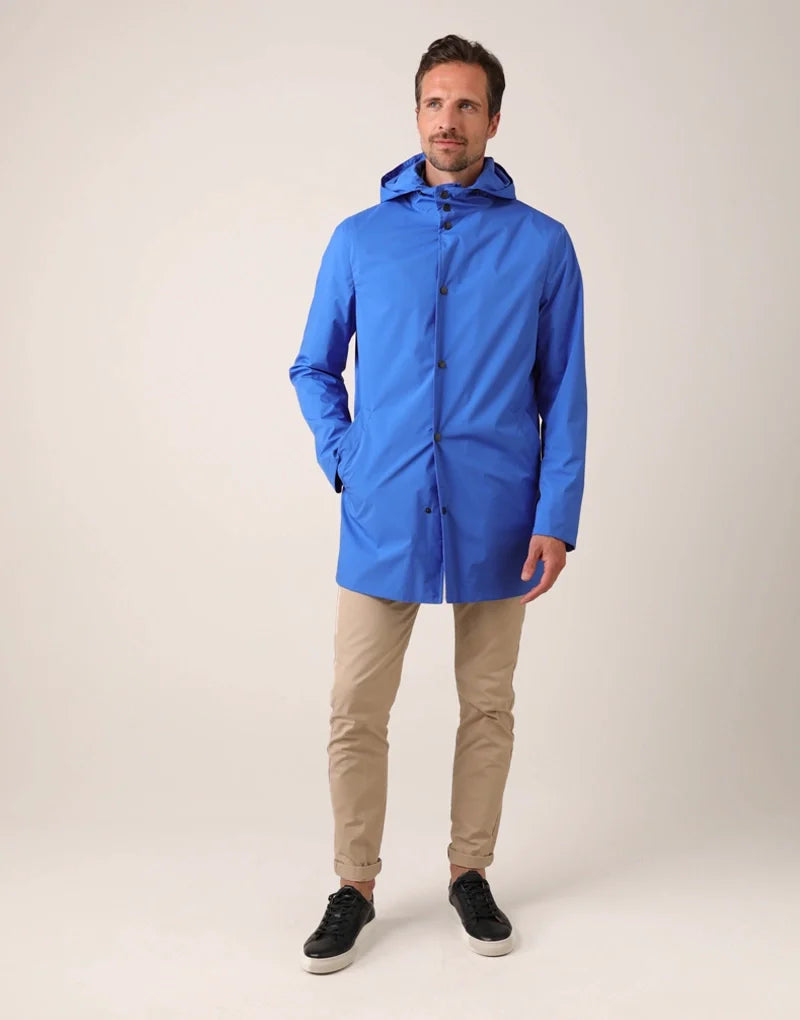 Men’s pac-a-mac - cobalt Rain Jackets HANCOCK OF SCOTLAND