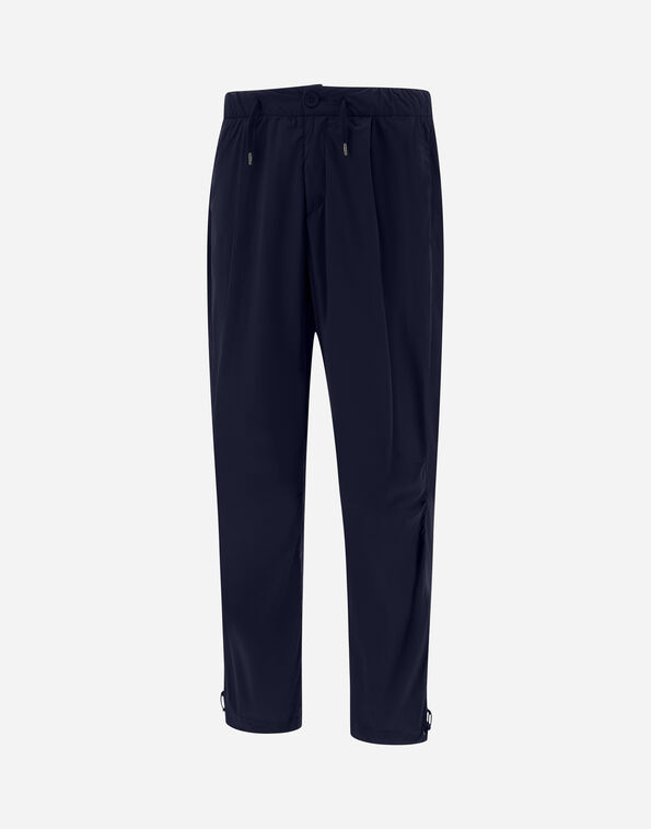 Relaxed technical pants - navy blue Trousers Herno