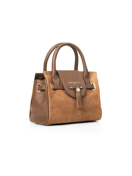 Mini windsor bag - tan suede Bags & Purses FAIRFAX & FAVOR