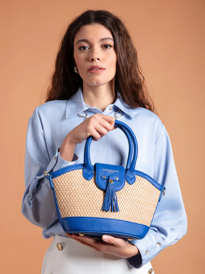 Mini windsor basket bag - porto blue leather Bags & Purses