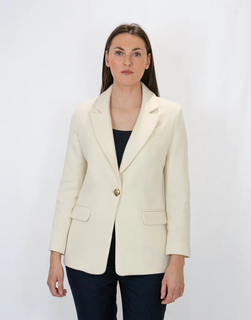 Murthly blazer - off white Blazers Bearco