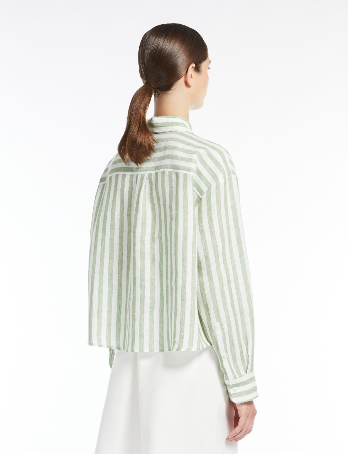 Nolana striped shirt - green Shirts MaxMara - Weekend