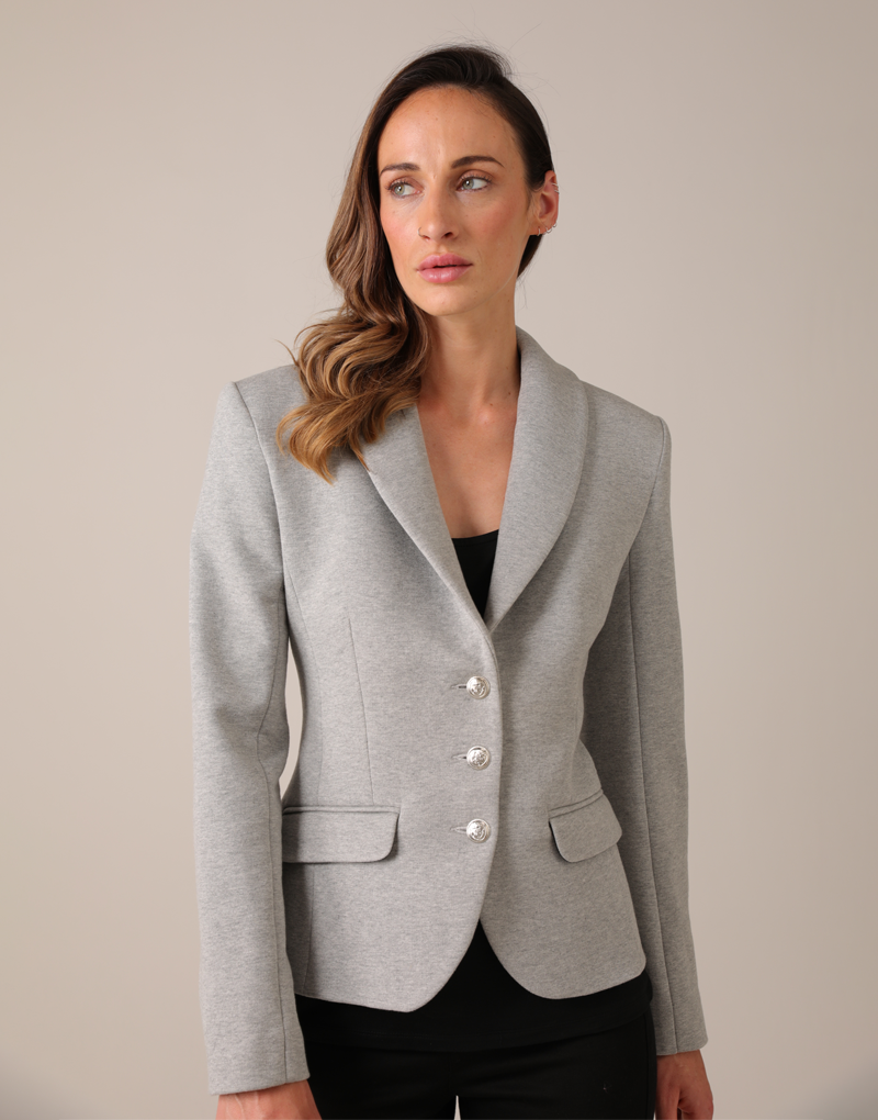 Olivia blazer - grey jersey Blazers Bearco