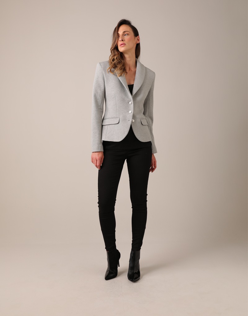 Olivia blazer - grey jersey Blazers Bearco