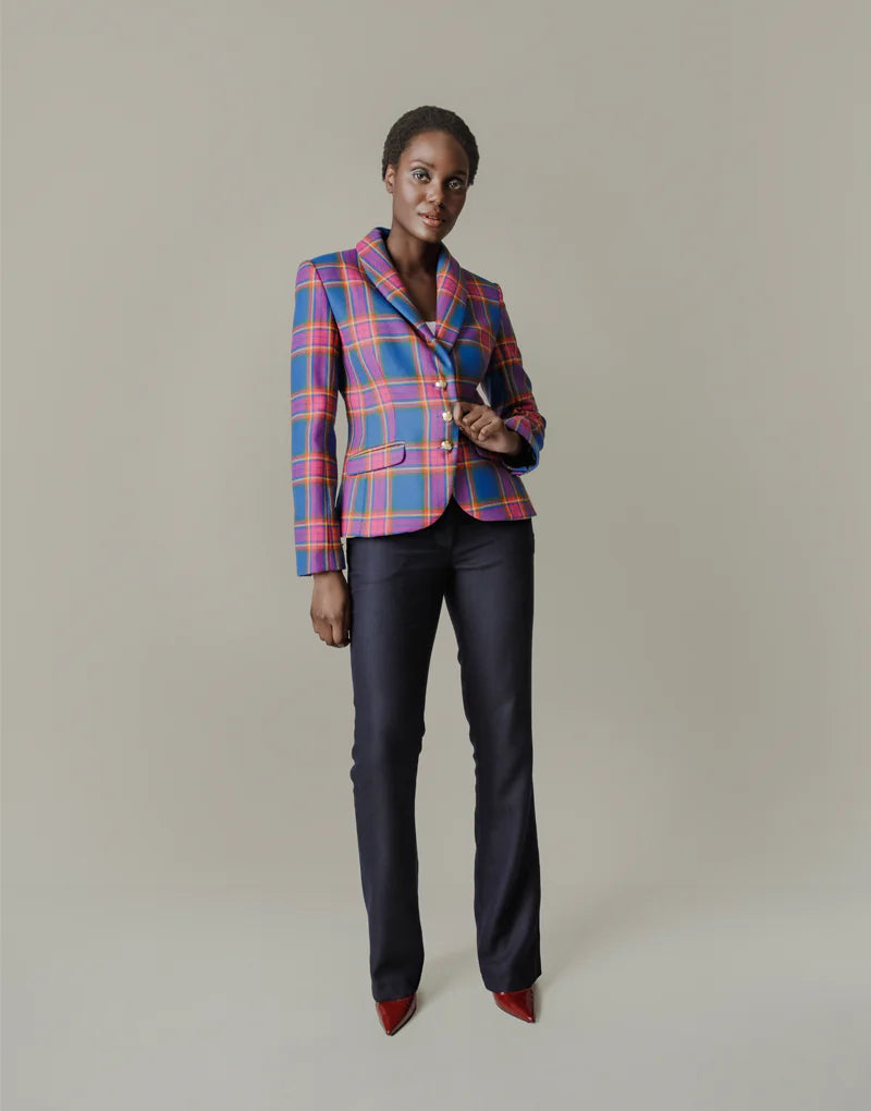 Olivia blazer - modern blair tartan Blazers Bearco