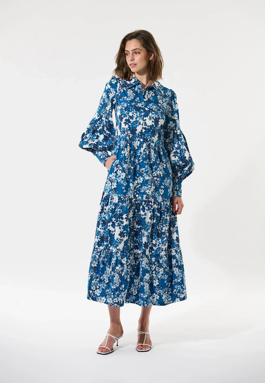 Rosetta dress with balloon sleeves - floret mix Dresses Dea