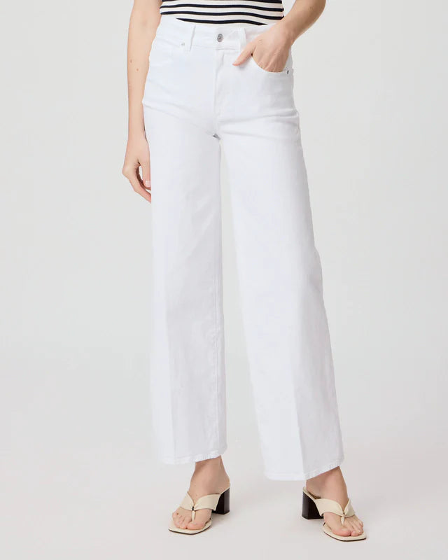 Sasha 32’’ wide leg jeans - crisp white Jeans Paige