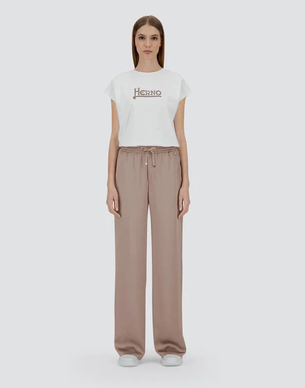 Satin trousers - taupe Trousers Herno