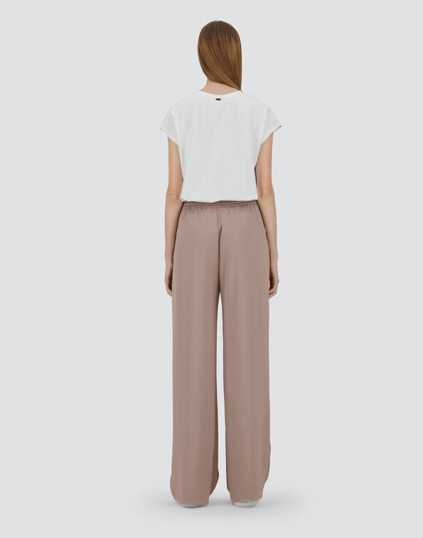 Satin trousers - taupe Trousers Herno