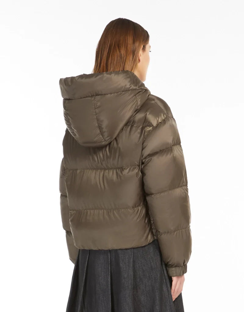 Seie cropped goose down jacket - dark green Padded Jackets