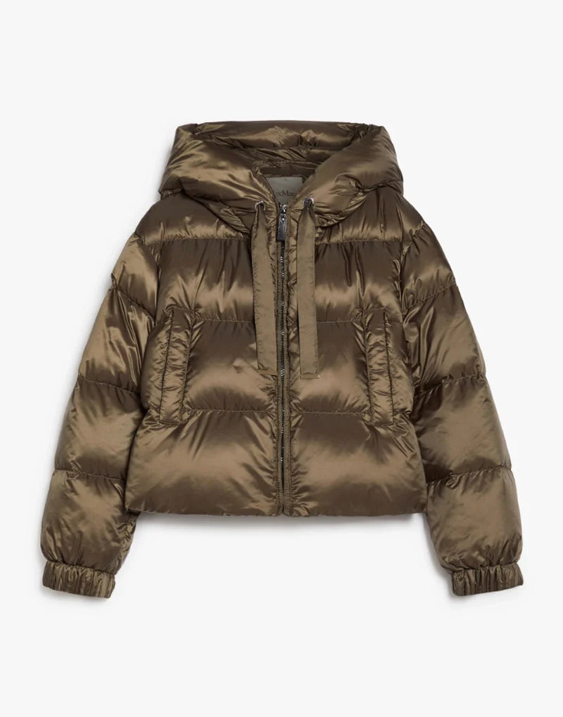 Seie cropped goose down jacket - dark green Padded Jackets