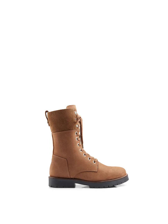 Shearling lined anglesey - cognac nubuck Tall Boots FAIRFAX