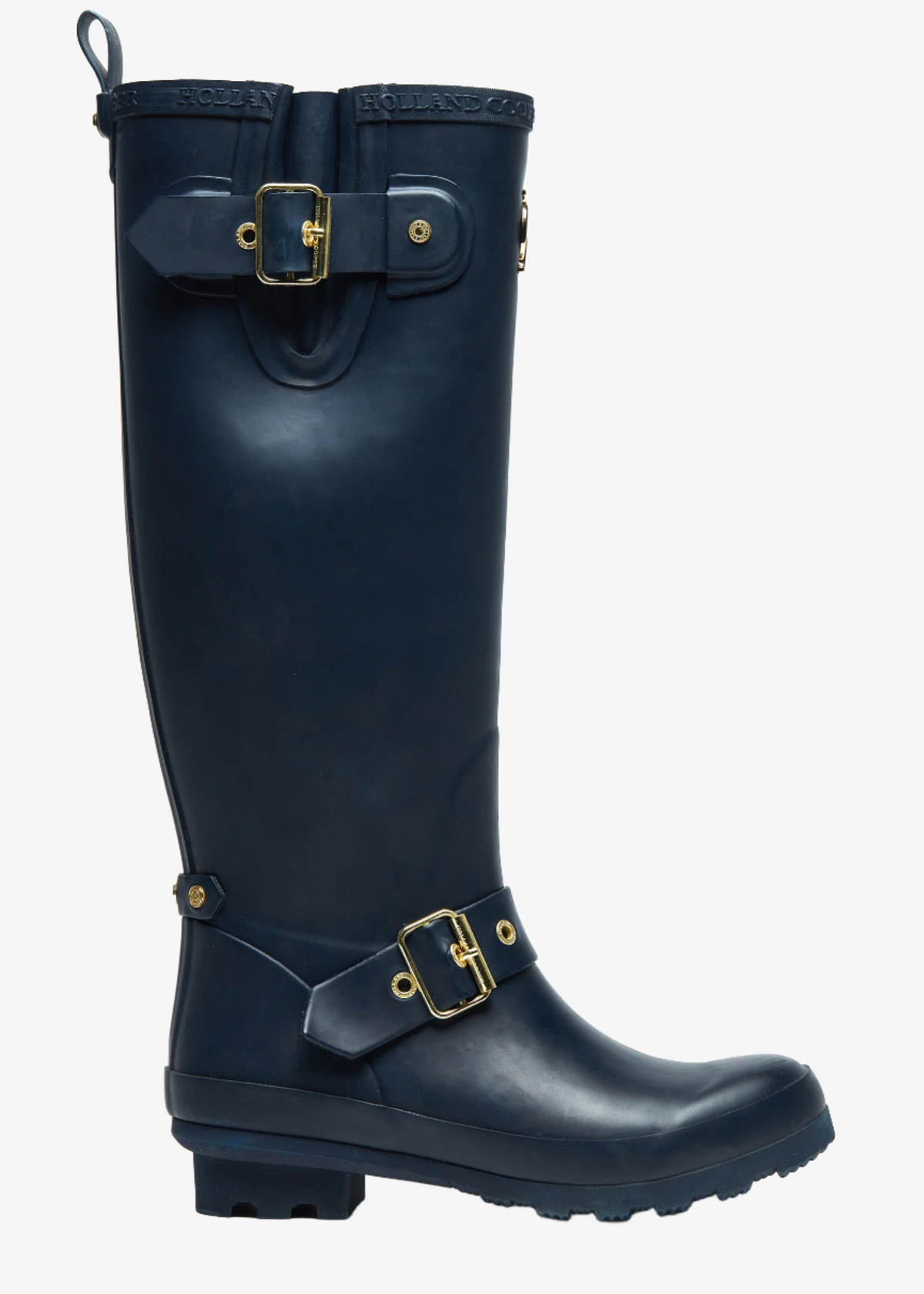 Sherpa lined regency wellington boot - matte navy