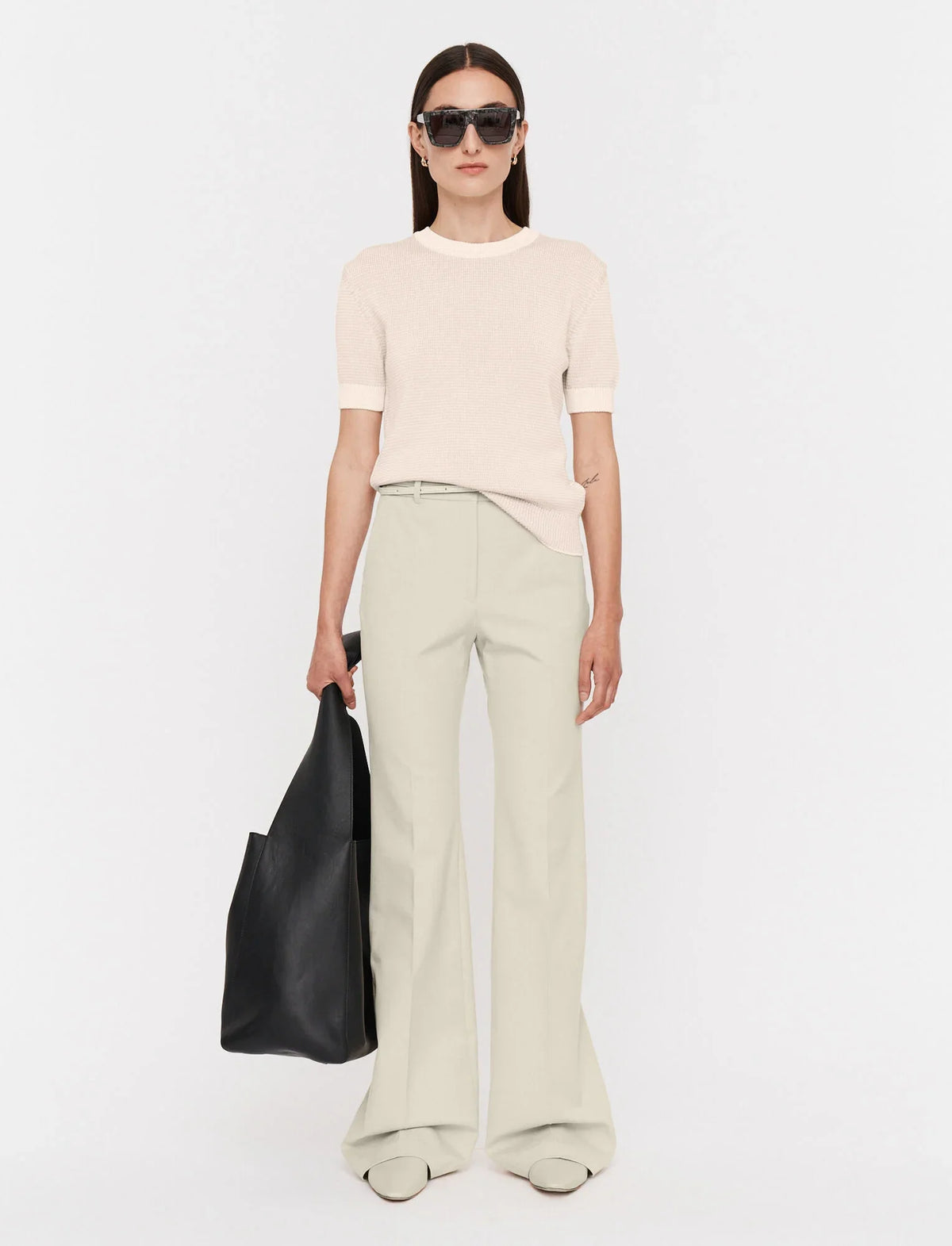 Tafira gabardine stretch trousers - quail Trousers Joseph