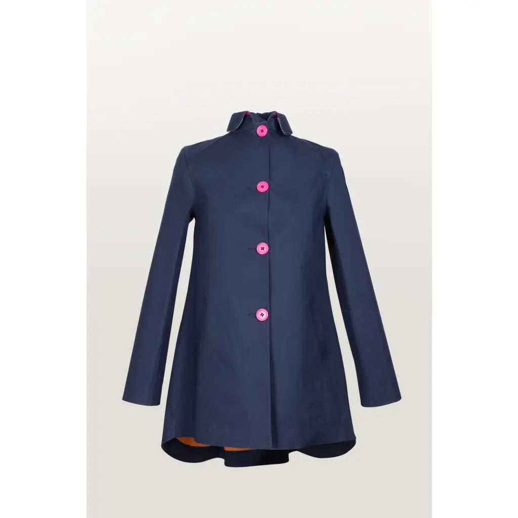 The Pea Coat - Navy / Merida Tartan Tailored Coats HANCOCK