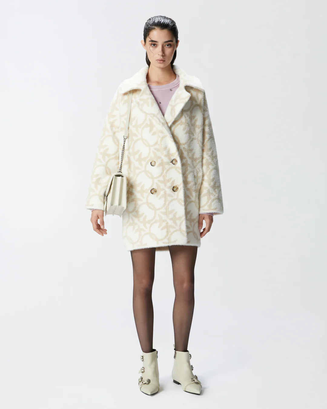 Pinko fur coat hotsell