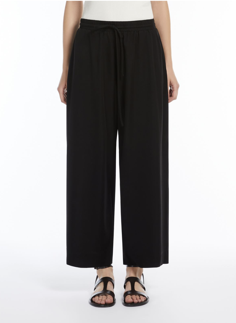 Vigile jersey cropped trousers - black Trousers MaxMara