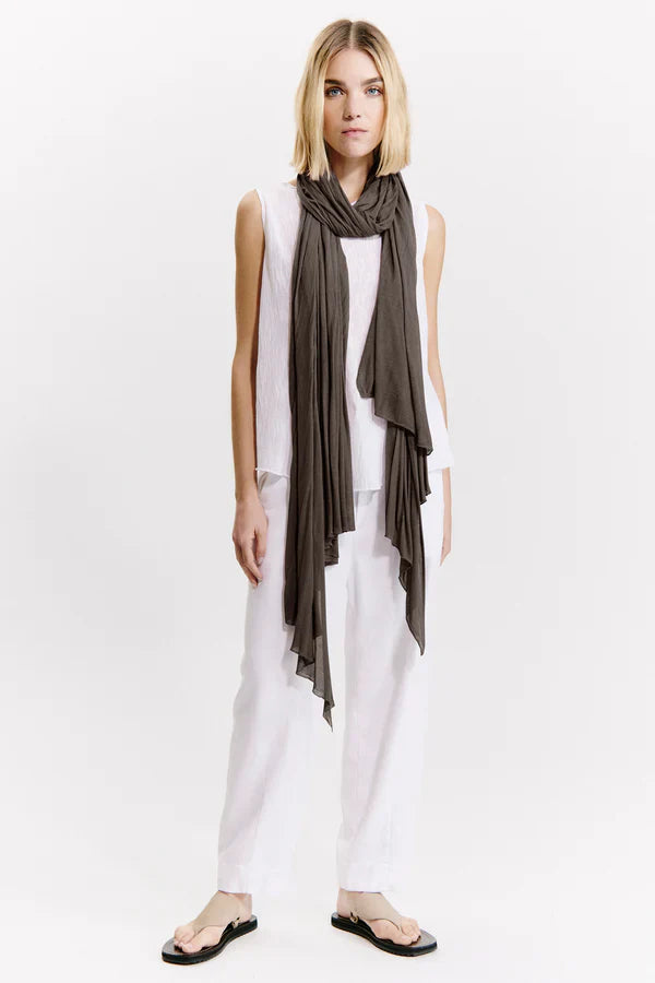 Viscose knitted scarf - mud Scarves Transit