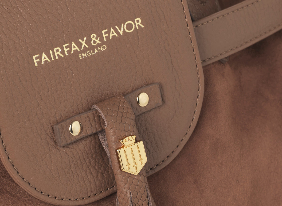 Windsor handbag - tan suede Bags & Purses FAIRFAX & FAVOR