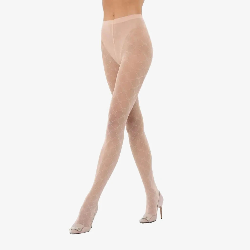 Aurora Love Tights - Rosepowder Luxury Tights WOLFORD LONDON