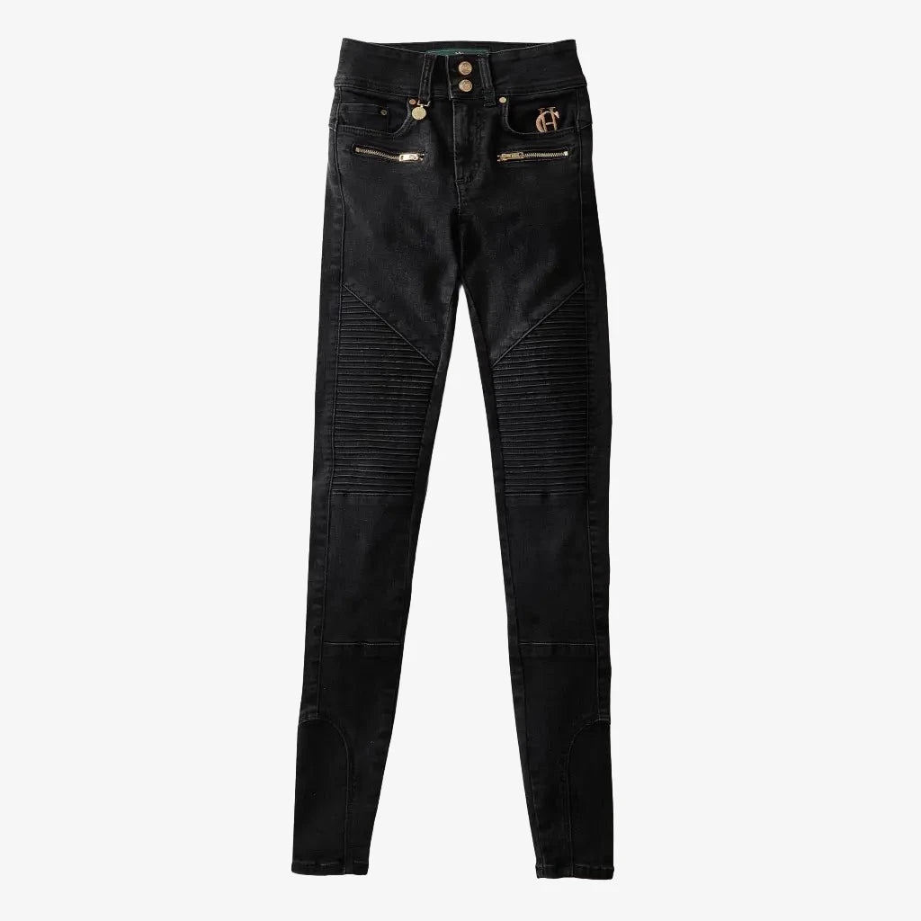 Biker Jean - Washed Black Denim HOLLAND COOPER