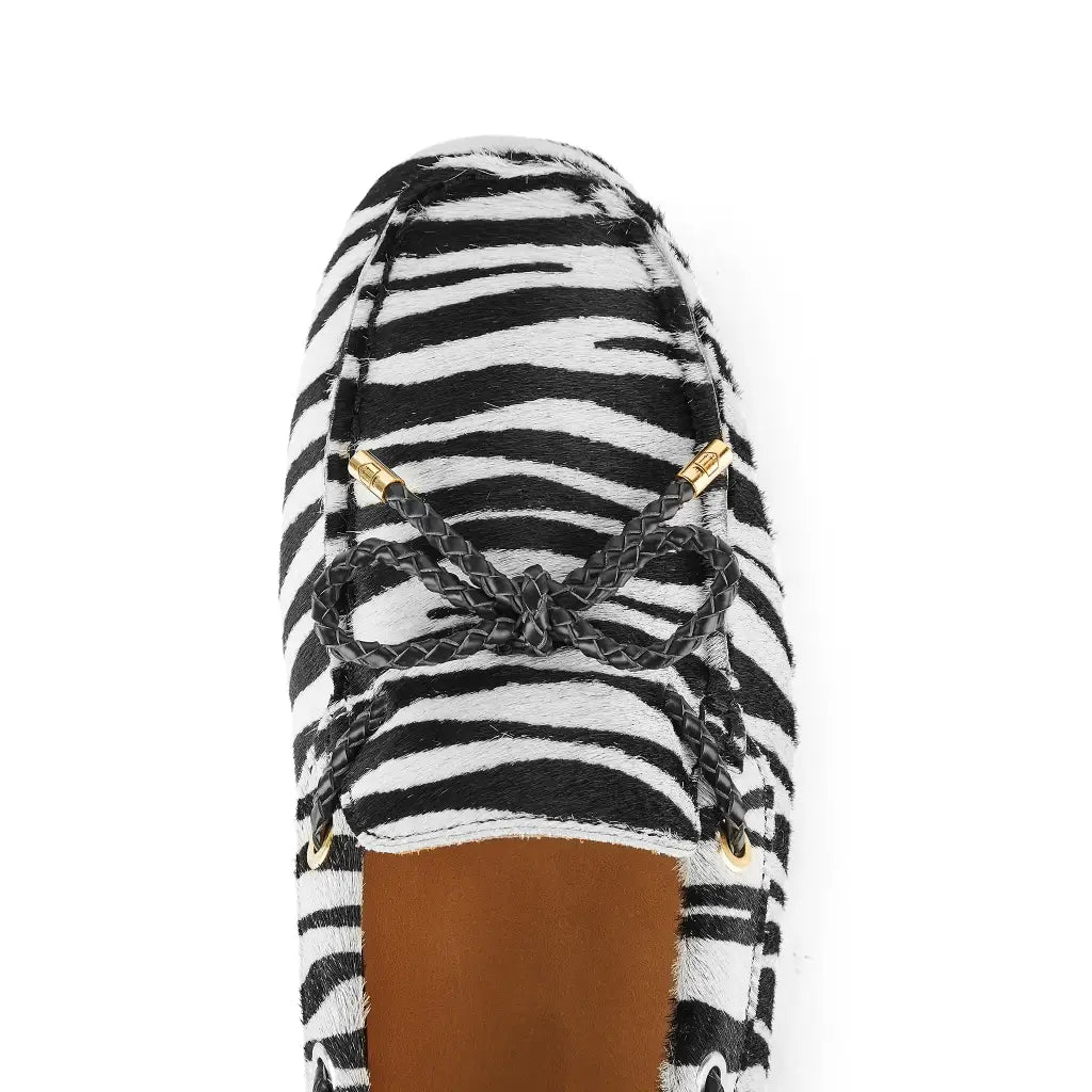 Henley Shoe - Zebra Haircalf - Shoes & Heels