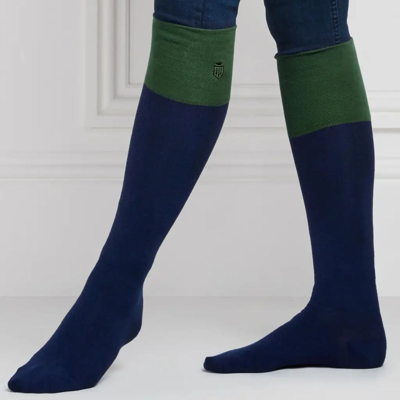 Ladies Boot Socks - Green Socks FAIRFAX & FAVOR