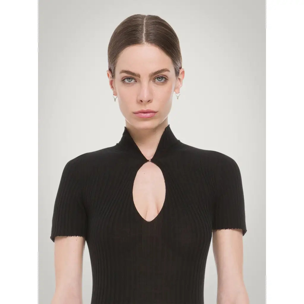 Merino Rib String Body Bodysuits WOLFORD LONDON LTD