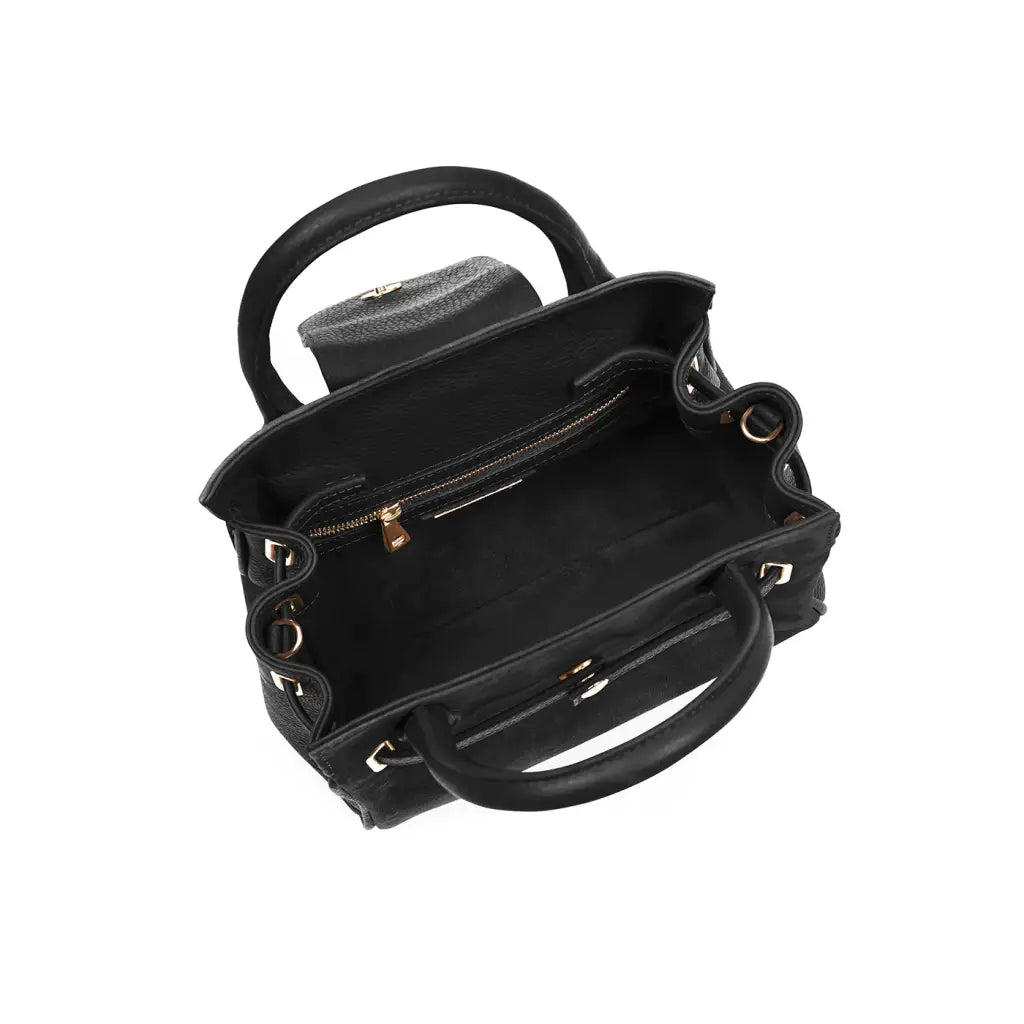 Mini Windsor Bag - Black Suede Bags & Purses FAIRFAX & FAVOR