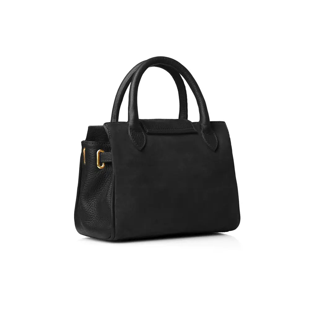 Mini Windsor Bag - Black Suede Bags & Purses FAIRFAX & FAVOR