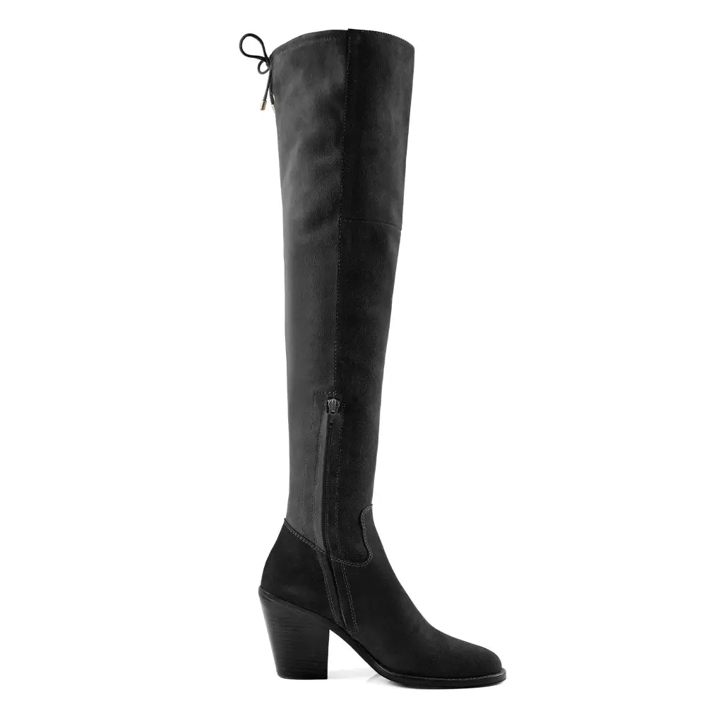 Over Knee Brompton - Black Tall Boots FAIRFAX & FAVOR