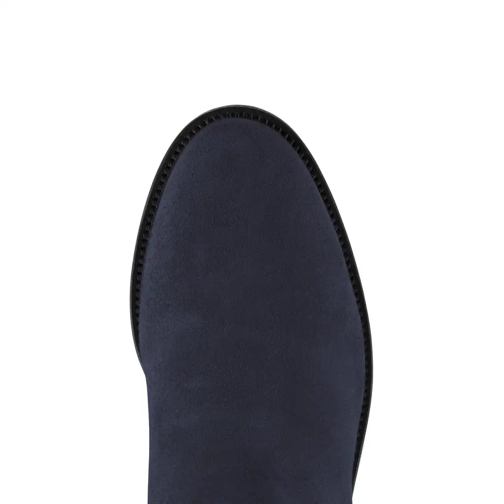 Regina Suede Boot - Navy Tall Boots FAIRFAX & FAVOR