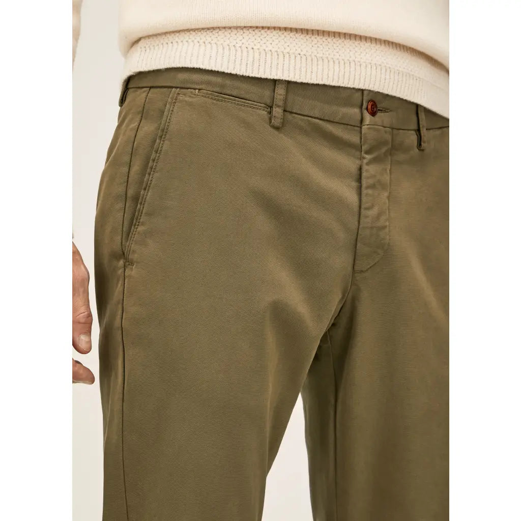 Regular Fit Texture Chino - Ivy Chinos HACKETT