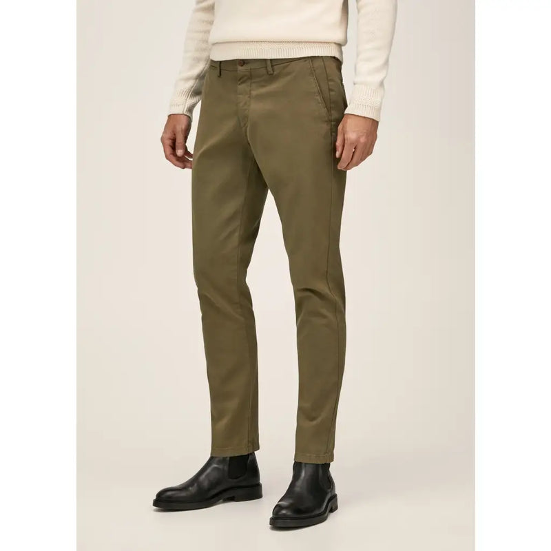 Regular Fit Texture Chino - Ivy Chinos HACKETT