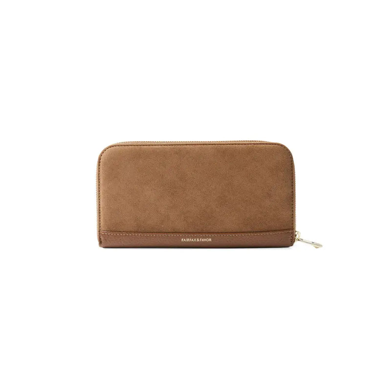 Salisbury Purse - Tan Suede Bags & Purses FAIRFAX & FAVOR